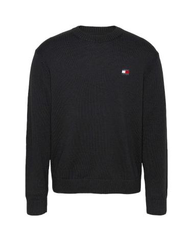 TOMMY HILFIGER SCHWARZES SWEATSHIRT MIT GESTICKTEM LOGO NEGRO