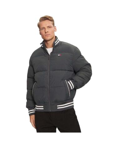 TOMMY HILFIGER SCHWARZE GEPOLSTERTE VARSITY-JACKE NEGRO