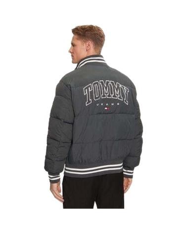 TOMMY HILFIGER SCHWARZE GEPOLSTERTE VARSITY-JACKE NEGRO