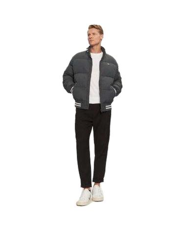 TOMMY HILFIGER SCHWARZE GEPOLSTERTE VARSITY-JACKE NEGRO