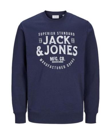 SWEATSHIRT JACK & JONES LOGO BLEU MARINE NAVY