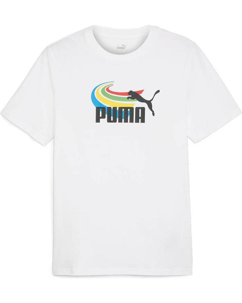PUMA GRAPHICS SUMMER SPORTS TEE BLANCO BLANCO