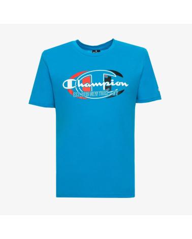 CHAMPION T-SHIRT MANCHES COURTES 217279-BS107 BLEU AZUL
