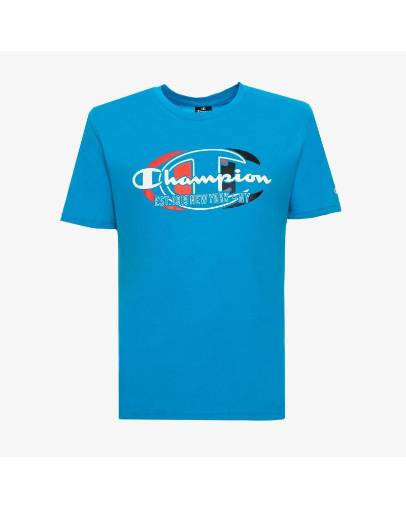 CHAMPION KURZARM-T-SHIRT 217279-BS107 BLAU AZUL