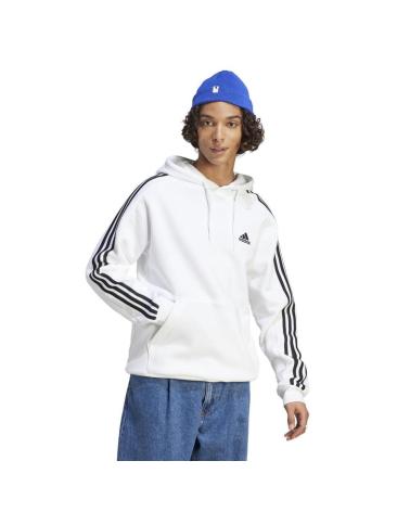 ADIDAS KAPUZENPULLOVER 3S FL HD IJ6476 WEISS BLANCO