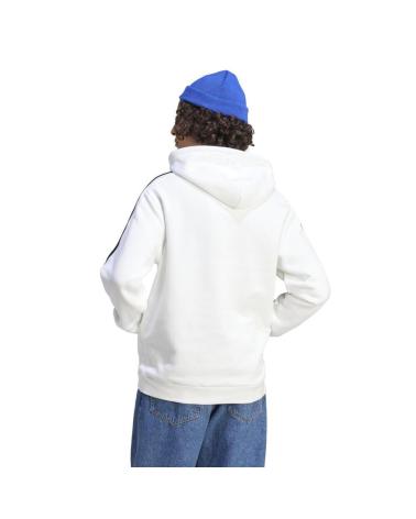 ADIDAS KAPUZENPULLOVER 3S FL HD IJ6476 WEISS BLANCO