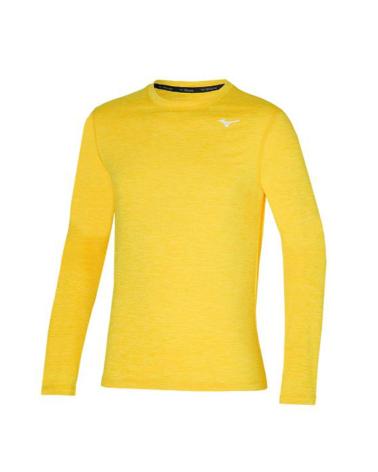 MAGLIA DA CORSA A MANICHE LUNGHE MIZUNO IMPULSE CORE LS TEE GIALLA AMARILLO