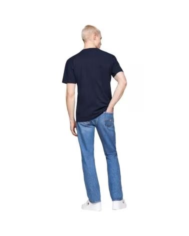 T-SHIRT TOMMY HILFIGER BLEU AVEC LOGO IMPRIMÉ AZUL