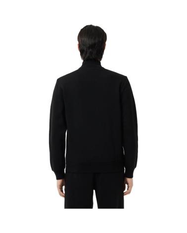 LACOSTE GIACCA SPORTIVA REGULAR FIT CON CERNIERA E LOGO COCCODRILLO NEGRO