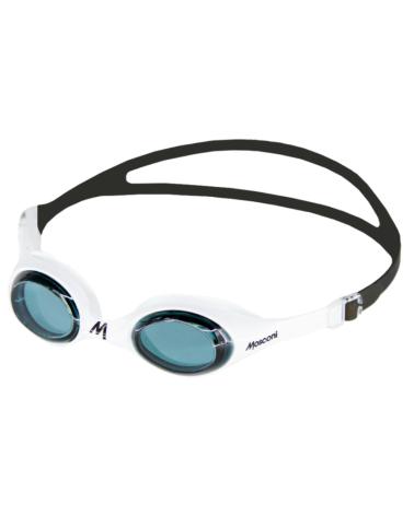 JOLUVI SCHWIMMBRILLE WEISS MIT BLAUEN ANTIBESCHLAGGLÄSERN BLANCO