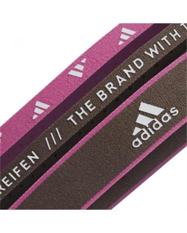 ADIDAS PACK 3 CINTAS PARA EL PELO HEADBAND IC6515 GRIS Y ROSA ROSA