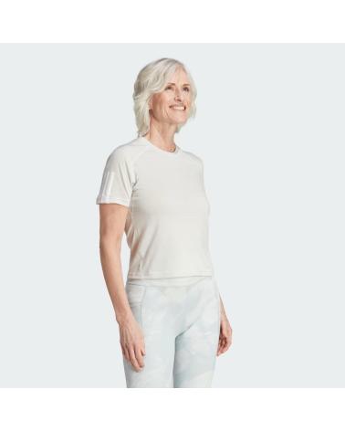 T-SHIRT ADIDAS W TR-ES COT T IM5027 BIANCO BLANCO