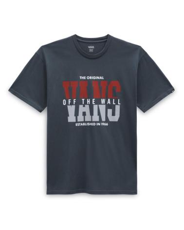 T-SHIRT VANS OFF THE WALL STACKLETIC-B INDIGO VN000AF8IND GRIS