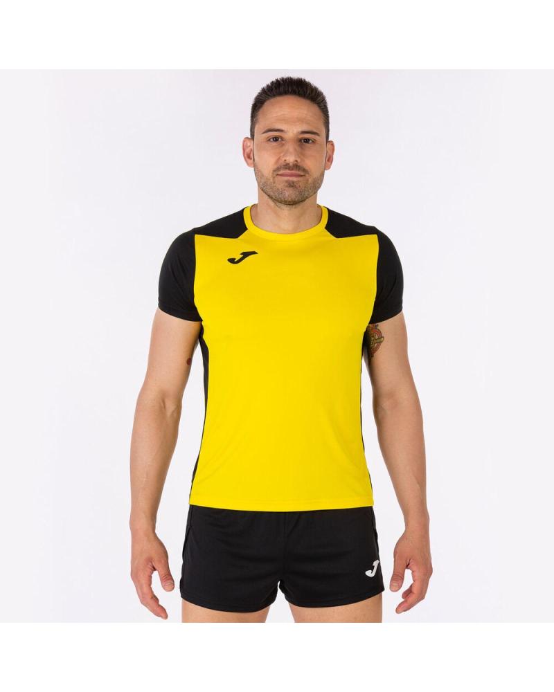 JOMA TECHNISCHES T-SHIRT RECORD II SCHWARZ UND GELB - 102223-901 AMARILLO