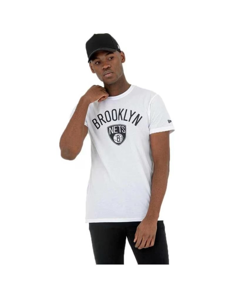 CAMISETA NEW ERA BROOKLYN NETS TEAM LOGO BRANCA BLANCO