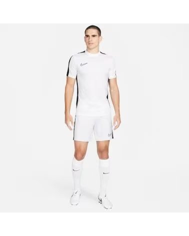 SHORT NIKE DRI-FIT ACADEMY 23 KNIT BRANCO COM DETALHES PRETOS DV9742-100 BLANCO