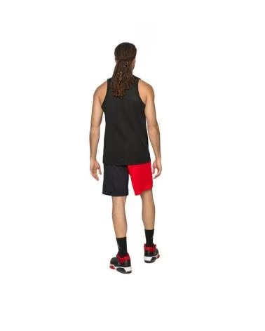 SHORT NIKE DRI-FIT 8IN ASYM STR VERMELHO E PRETO DH7164-657 NEGRO