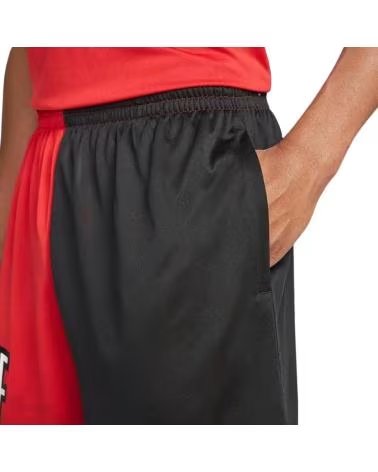 SHORT NIKE DRI-FIT 8IN ASYM STR VERMELHO E PRETO DH7164-657 NEGRO