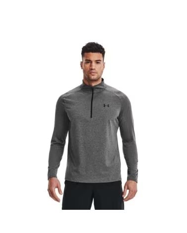 -UNDER-ARMOUR-CAMISETA-TECH-2-0-1-2-ZIP-CARBO-1328495-090-GRIS