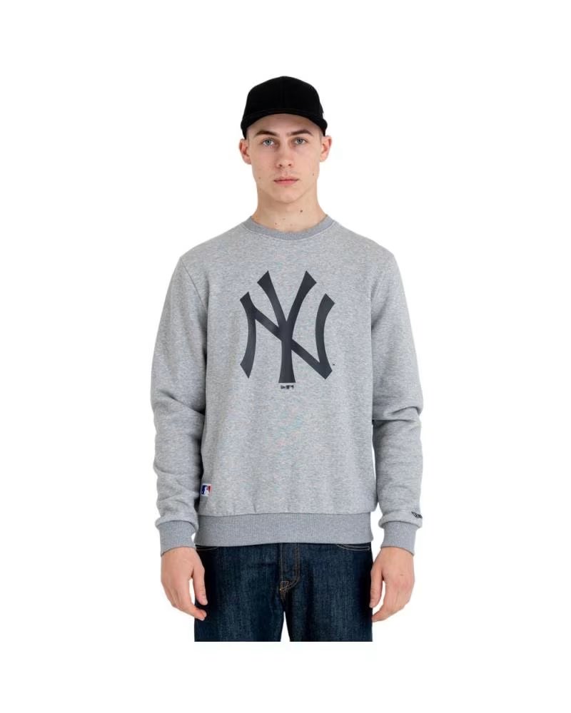 MOLETOM NEW ERA NEW YORK YANKEES CINZA MASCULINO GRIS