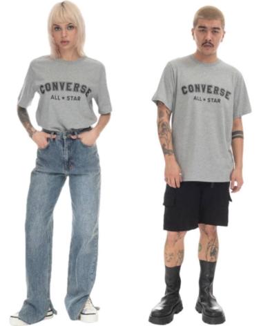 T-SHIRT CONVERSE ALL STAR STAND FIT STAMPA GRIGIA 10024566-A03 GRIS