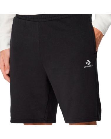 CONVERSE GO-TO EMBROIDERED STAR CHEVRON CLASSIC FIT SHORTS SCHWARZ 10023875-A01 NEGRO