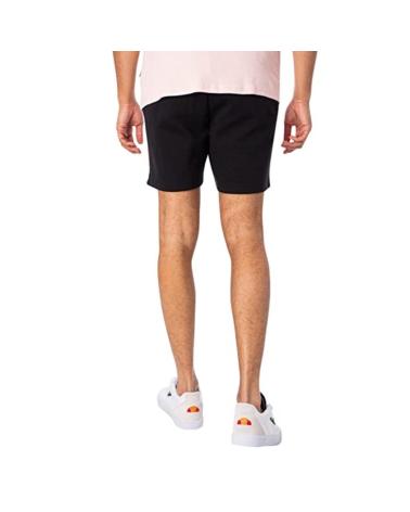 ELLESSE FARNIA SXR17845-011 - CALÇÕES MASCULINOS PRETOS COM RISCAS BRANCAS E VERMELHAS NEGRO