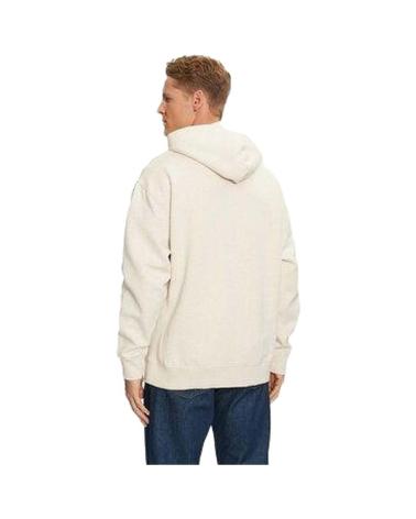 TOMMY HILFIGER SWEAT À CAPUCHE LOGO FLAG BEIGE BEIGE