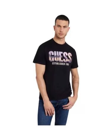 GUESS CAMISETA CITY OF PALMS EN COLOR PARA HOMBRE NEGRO