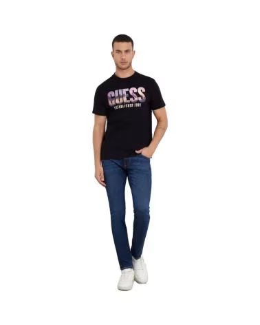 GUESS CAMISETA CITY OF PALMS EN COLOR PARA HOMBRE NEGRO