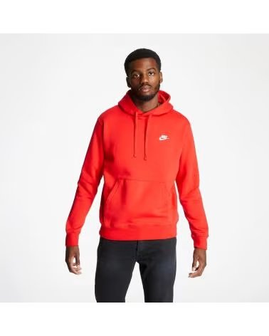 SWEAT À CAPUCHE NIKE SPORTSWEAR CLUB FLEECE ROUGE BV2654-657 ROJO