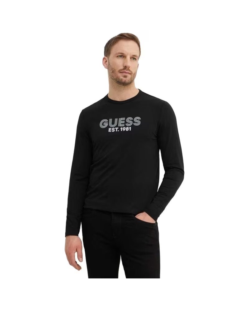 GUESS CAMISETA CLASSIC DESIGN EN COLOR PARA HOMBRE NEGRO
