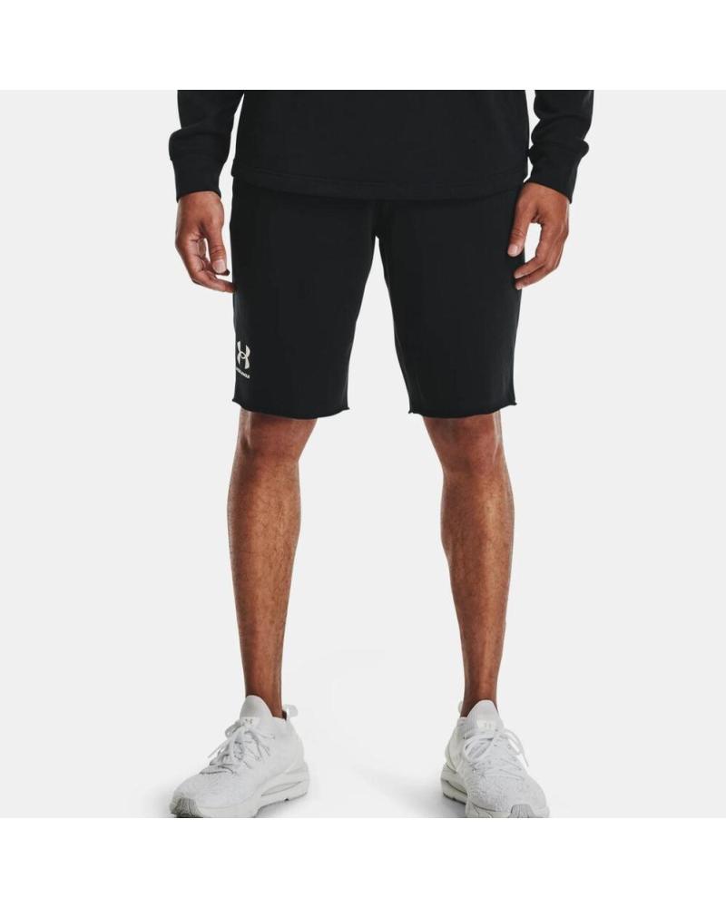 SHORTS UNDER ARMOUR RIVAL TERRY 1361631-001 PRETOS NEGRO
