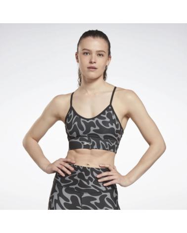REGGISENO SPORTIVO REEBOK AOP TRI BACK HH8058 NERO MULTICOLORE MULTICOLOR
