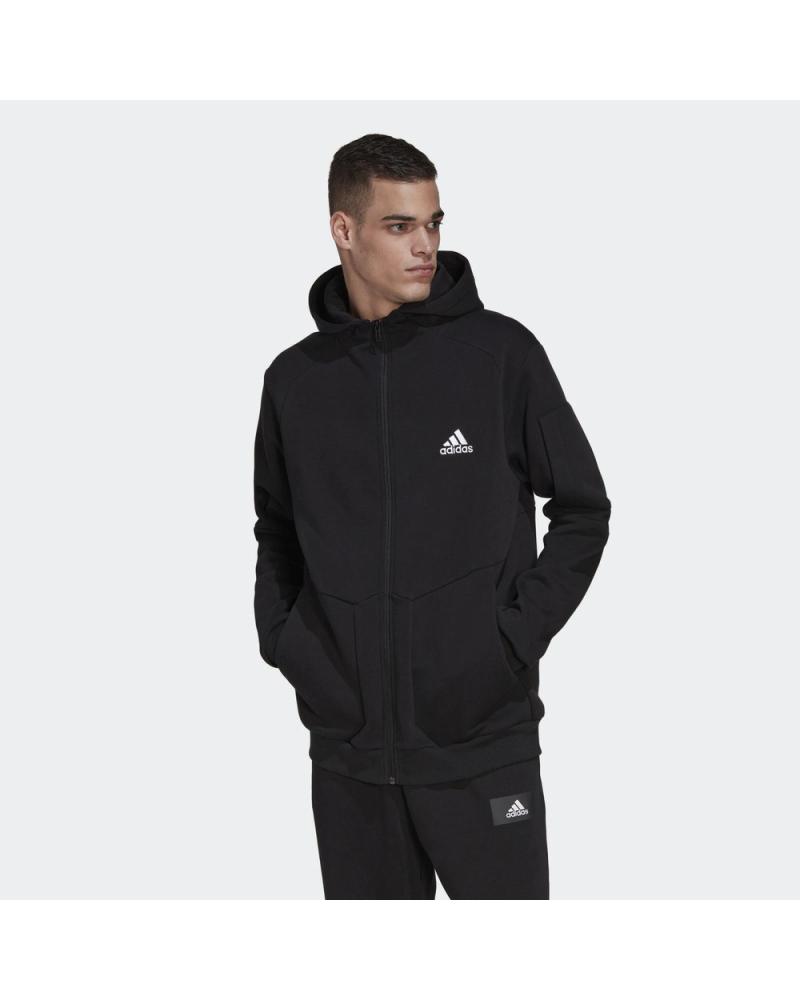 ADIDAS KAPUZENPULLOVER E4GMDY FL FZ HL6896 SCHWARZ FÜR HERREN NEGRO
