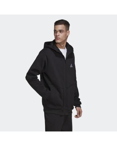 ADIDAS KAPUZENPULLOVER E4GMDY FL FZ HL6896 SCHWARZ FÜR HERREN NEGRO