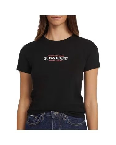CAMISETA GUESS ICON TEE NEGRA NEGRO