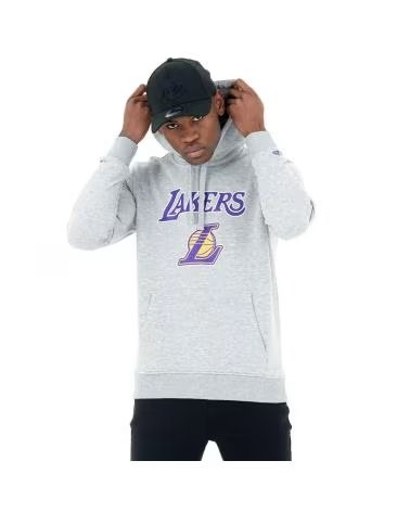 CAMISOLA COM CAPUZ NEW ERA LOS ANGELES LAKERS GO CINZENTA 11530758 GRIS