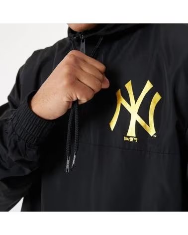 CORTA-VENTO NEW ERA METALLIC NEW YORK YANKEES 12590862 PRETO NEGRO