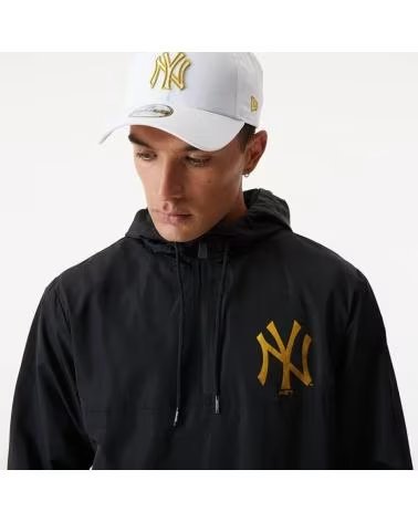 CORTA-VENTO NEW ERA METALLIC NEW YORK YANKEES 12590862 PRETO NEGRO