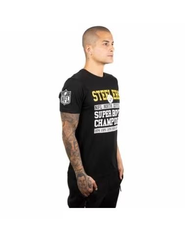 CAMISETA NEW ERA NFL GRAPHIC PITTSBURGH STEELERS NEGRA 12033362 NEGRO