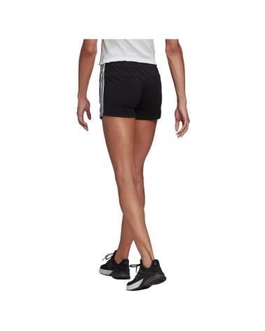 PANTALONCINO ADIDAS ESSENTIALS SLIM 3 STRISCE GM5523 NERO NEGRO