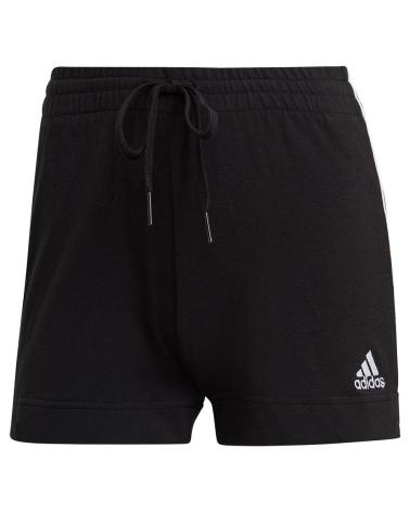 PANTALONCINO ADIDAS ESSENTIALS SLIM 3 STRISCE GM5523 NERO NEGRO