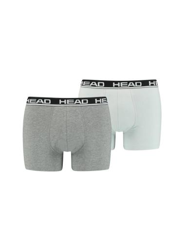 HEAD PACK 2 BÓXERS BÁSICOS GRIS Y BLANCO 701202741-012 MULTICOLOR