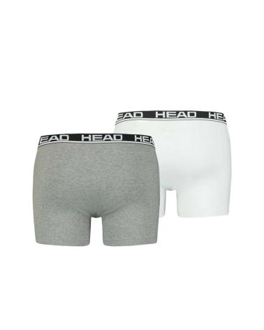 HEAD 2-PACK BASIC BOXERS GREY AND WHITE 701202741-012 MULTICOLOR