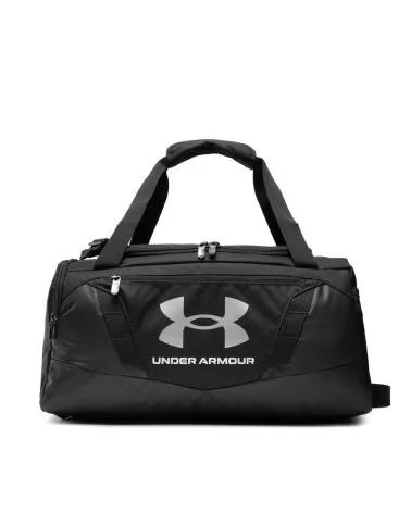 UNDER ARMOUR UNDENIABLE 5.0 DUFFLE XS SPORTS BAG BLACK 23 LITERS WITH SILVER GRAY LOGO NEGRO