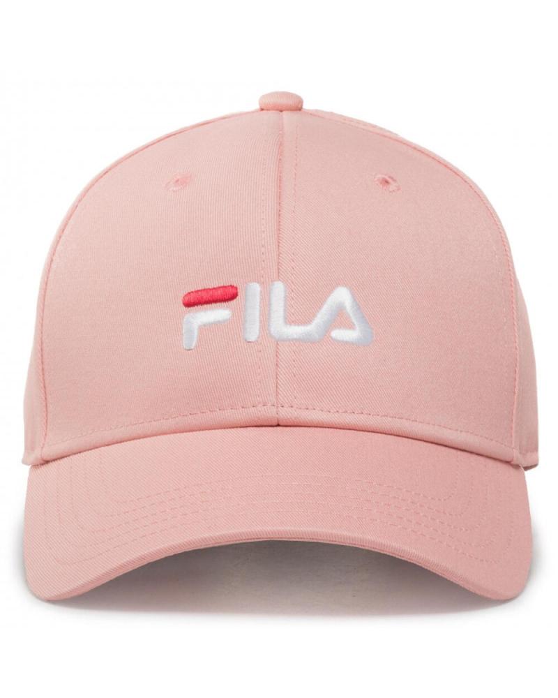FILA LINEAR LOGO CORAL PINK 6 PANEL CAP - 686029-A712 ROSA