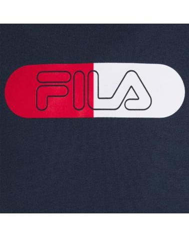 FILA JALEN BLOCKED T-SHIRT DREIFARBIG SCHWARZ ROT WEISS - ART.-NR. 683262-A072 NEGRO