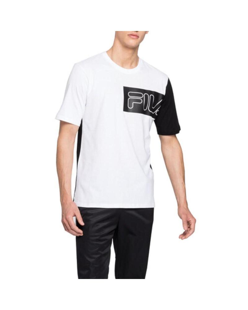 FILA T-SHIRT LAZAR 683089 E08 BIANCO BLANCO