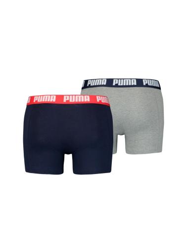 PUMA BASIC PACK 2 BÓXERS AJUSTADOS - GRIS Y AZUL MARINO - REF. 5210150 GRIS